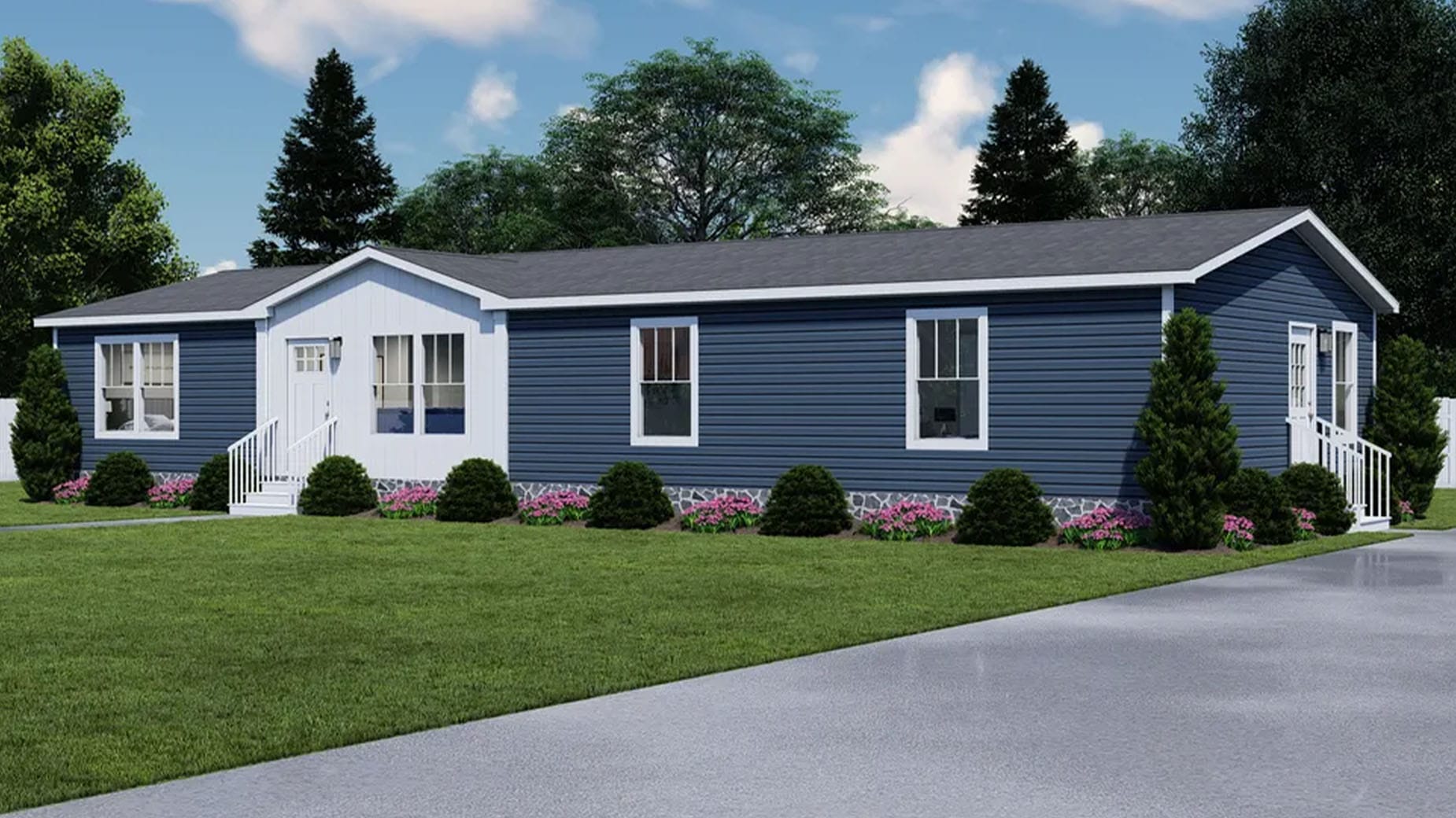 Rocket Man Rendering Blue Siding