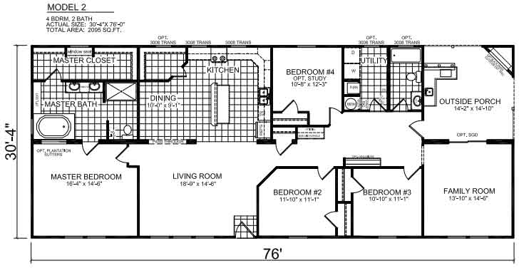 Garner Floor Plan 4 Bed Option 2