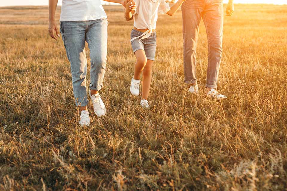 Family in Field